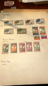 early 20th-century colonial issues from two distinct French territories