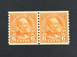 MOMEN: US STAMPS #723 LINE PAIR MINT OG NH XF LOT #76103*