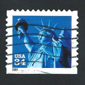 SC# 3485 - (34c) - Statue of Liberty, used, off paper
