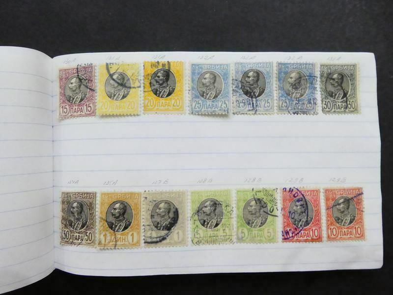 EDW1949SELL : SERBIA Neat Old Time collection on approval pages with many Better