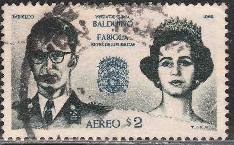 MEXICO C306, Visit of King and Queen of Belgium. USED, VF. (635)