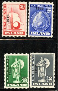 Iceland #232-35, Mint Never Hinge.