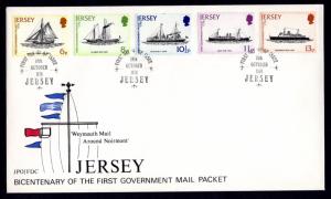 Jersey 197-201 Ships  U/A FDC