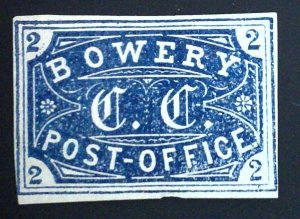 Bowery Post Office - New York City - Bogus A - a - Blue