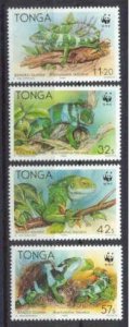 Tonga Mi.1140-43 MNH WWF-90