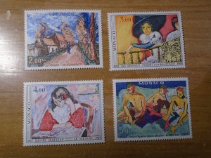 Monaco  #  1242-45  MNH