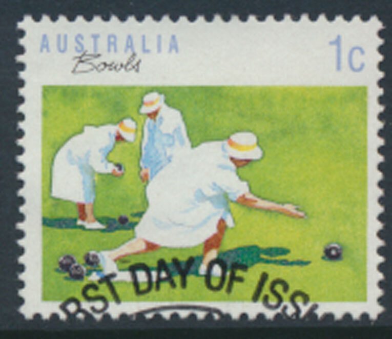 Australia SG 1169 Used  SC# 1106   Bowls w/first day issue cancel see scan