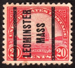 1923, US 20c, Golden Gate, Used, Well-Cenmtered, Sc 567