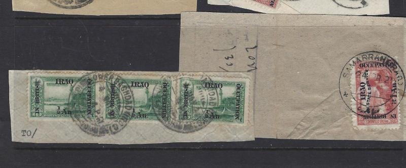 IRAQ BRITISH OFFICES IN (P1801B) 8 PIECES WITH CLEAR CANCELS VF LOT