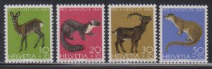 Switzerland, Animals (SC# B370-B373) MH SET