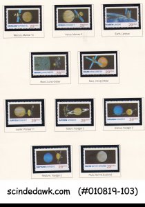 UNITED STATES USA - 1991 SATELLITE ASTRONOMY EARTH / SPACE 10V MNH