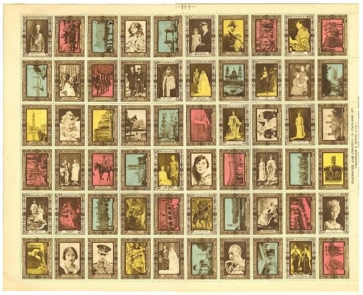 1937 Great Britain Engraved Poster Stamps Coronation of King George VI