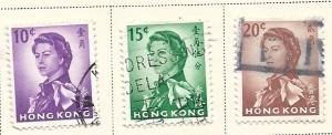 Hong Kong #204-206  (U) CV $3.15