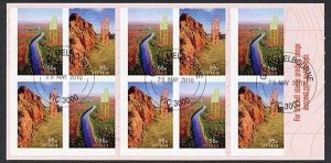 Australia SG3405b 2010 World Heritage Sites Self Adhesive Booklet Pane Fine Used