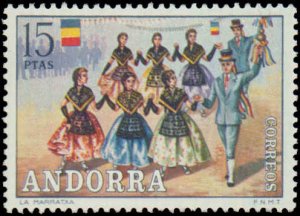 Andorra Spanish Administration #69-74, Complete Set(6), 1972, Never Hinged