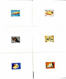 WALLIS et FUTUNA  333-8 PROOF SET MNH  BIN $55.00 MARINE LIFE