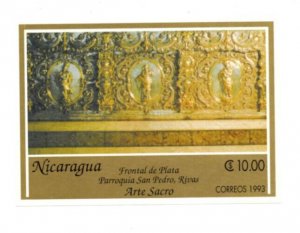 Nicaragua 1994 - Christian Art Sacro  - Souvenir  Stamp - Scott #2036 - MNH