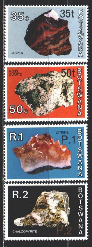 Botswana. 1976. 165 I-68 I from the series. Minerals, geology. MNH.