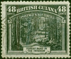 British Guiana 1934 48c Black SG295 Fine Used