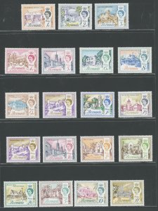 1962-68 BERMUDA - 18 Values - Stanley Gibbons #163-179 - MNH**