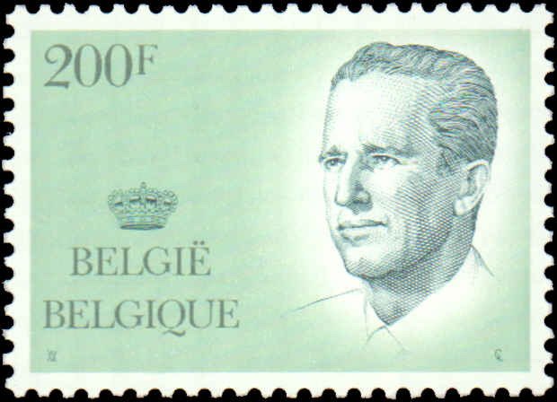 Belgium #1232, 1234, Incomplete Set(2), 1988-1990, Royalty, Never Hinged