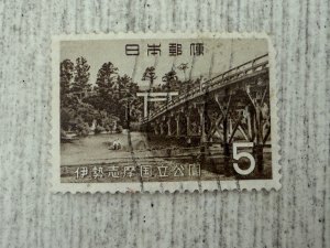 Japan #808 Used, 5y, Uji Bridge, 2024 SCV $0.25