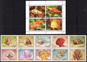 Cinderella's  #25 - Marine Life Used CTO Stamps (14)