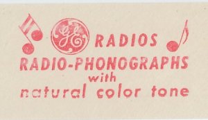 Meter top cut USA 1947 Radio - Phonographs - General Electric