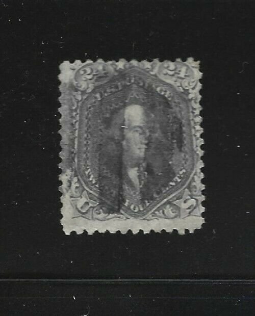 United States Scott 99 24-cent used  flaws APS Certificate 2016 cv $1600.00