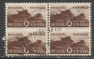 SOUTH AFRICA 97 VFU BLOCK OF 4 W217-5