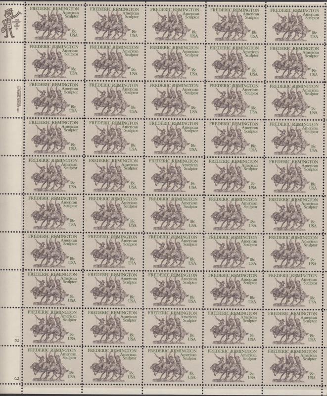 US #1934  Frederick Remington  Full sheet of 50-MNH