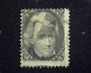 HS&C: Scott #85b Scarce Z grill. Great intense color. F Used US Stamp