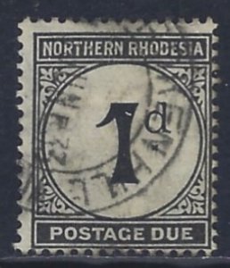Northern Rhodesia, Scott #J1; 1p Postage Due, Used