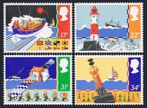 Great Britain 1107-1110, MNH. Mi 1031-1034. Safety at Sea, 1985. Lifeboat, Yacht