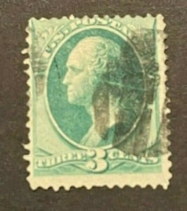 Scott#: 136 - George Washington 3c 1870 Single Stamp Used - Lot 10