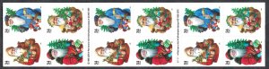 United States #3540d 34¢ Holiday Greetings. Double-sided bklt. Small date. MNH