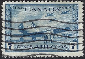 Canada #C8 7¢ War: Student Flyers (1943) Airmail. Fine centering. Used.