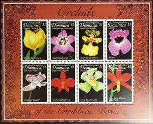 Dominica 1999 Orchids Sheetlet MNH