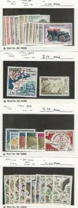 Monaco Postage Stamp, #485-98, 500, 504, 505-20 Mint LH, 1961-62, DKZ