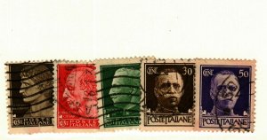 Italy # 215, 217-20 used