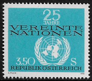 Austria #884 MNH Stamp - United Nations Anniversary