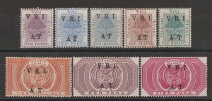 ORANGE FREE STATE 1900 'VRI AT' on Tree & Arms set, 1d with thick 'V' in 'VRI'.