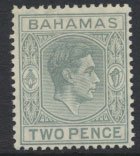 Bahamas SG 152 Pale Slate Sc# 102  MLH 1938 definitive wmk script