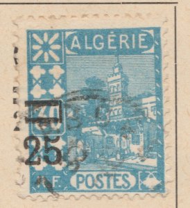 FRENCH COLONY ALGERIA 1927 25 on 30c Used Stamp A29P25F33162-