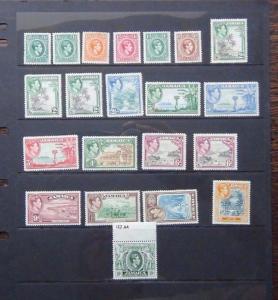 Jamaica 1938 - 52 values to 10s MM 