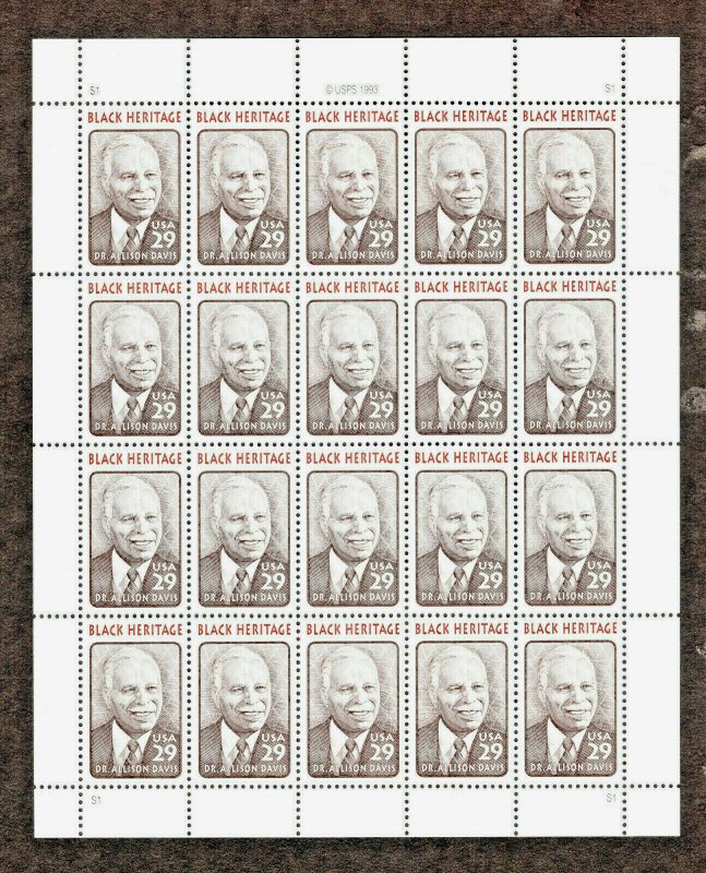 2816 Black Heritage & History in USA Full Sheet  MNH