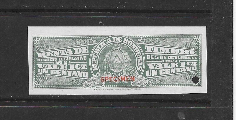 HONDURAS - SPECIMEN LEGISLATURE STAMP MNH