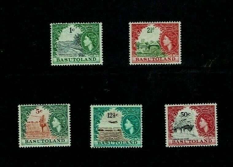 Basutoland: 1964, Decimal currency reprints with Block CA wmk. MLH.