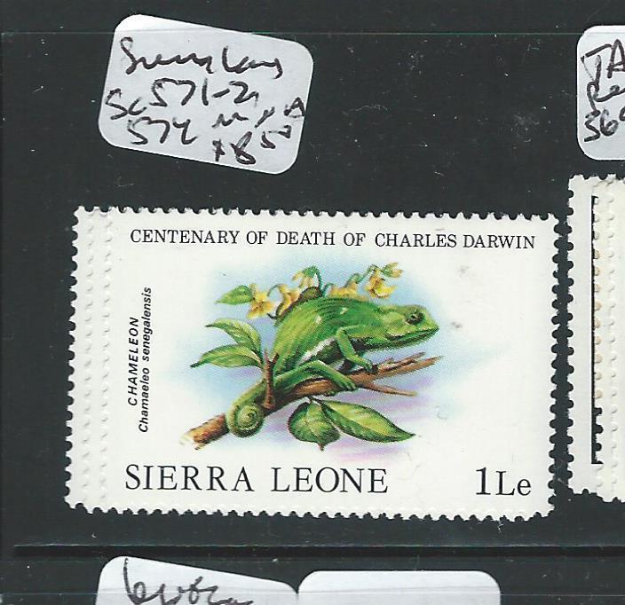 SIERRA LEONE (P1508B) LIZZARD SC571-2, 574  MNH