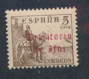  Ifni 1948  Scott 29 MNH - 5c, El Cid, Ovpt